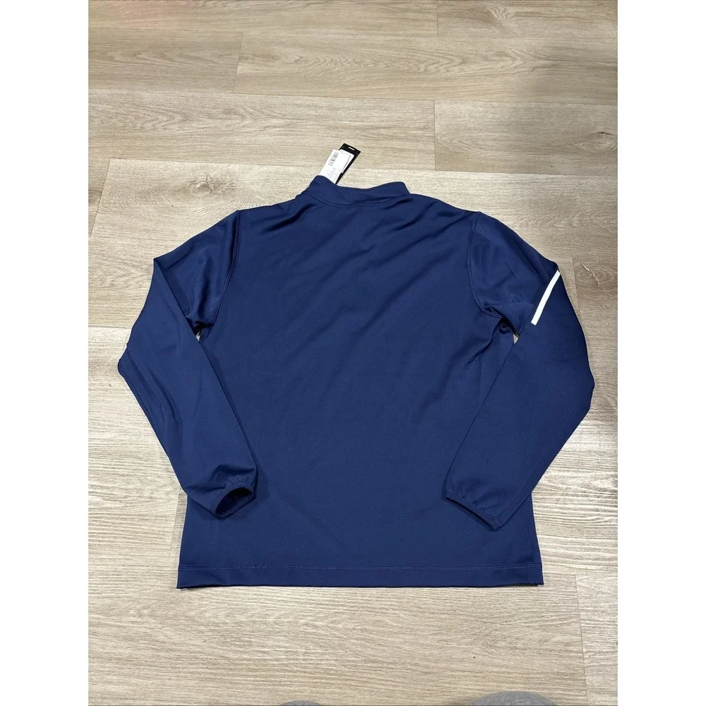 Adidas Georgia Tech GT Team/Player Issued Quarter Zip Navy Men M NCAA Sample
